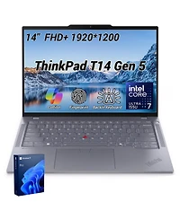 Lenovo ThinkPad T14 14" Traditional Laptop Intel Core Ultra 7 32GB Ram Intel Graphics 2TB Ssd Storage Windows 11 Pro 60Hz