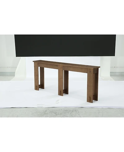 Tribesigns 78.7" Extra Long Console Table, Solid Wood Sofa Table