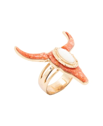 Barse Longhorn Orange Sponge Coral Golden Ring