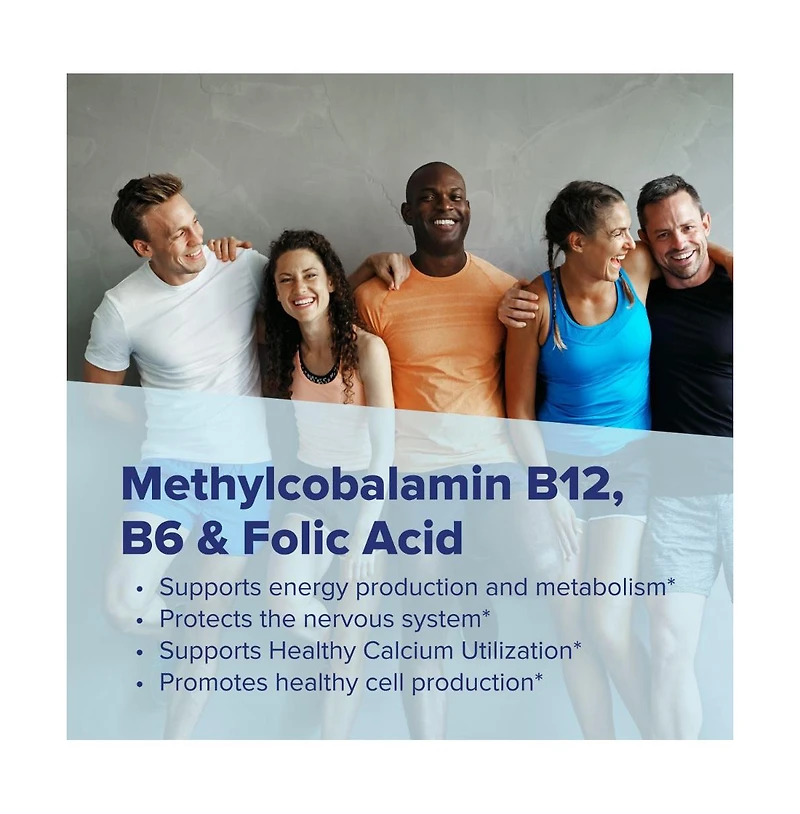 Superior Source No Shot Vitamin B12 Methylcobalamin (1,000 mcg), B6, Folic Acid, Quick Dissolve MicroLingual Tablets, 60 Ct, Increase Energy