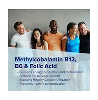 Superior Source No Shot Vitamin B12 Methylcobalamin (1,000 mcg), B6, Folic Acid, Quick Dissolve MicroLingual Tablets, 60 Ct, Increase Energy