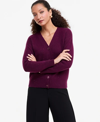 I.n.c. International Concepts Women's Roving Sequin Long-Sleeve V-Neck Cardigan, Macy's Exclusive