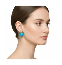 Rivka Friedman 18K Gold Plated Turquoise Bubble Drop Earrings