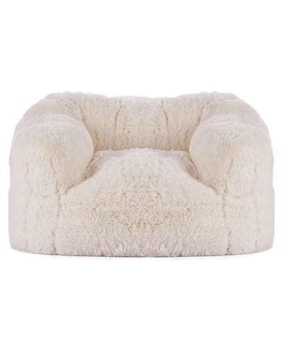 Slickblue Adult Bean Bag Chair with Armrests and High Density Foam Fill
