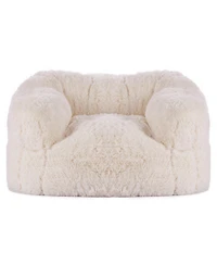 Slickblue Adult Bean Bag Chair with Armrests and High Density Foam Fill