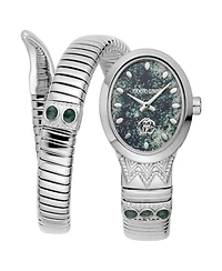 Roberto Cavalli Women's Serpente Ornato Quartz Stainless Steel Bracelet Watch