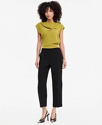 I.n.c. International Concepts Women's Pull-On Cropped Elastic-Waist Pants, Macy's Exclusive