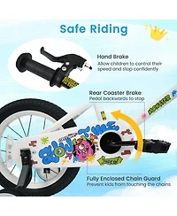 Sugift 16 in Kids' Bike with Training Wheels and Dual Brakes, Ages 4-7