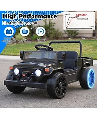 Sugift 12V Electric Ride-On Truck with Remote Control and Dump Bed, Ages 3+