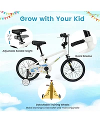 Sugift 16 in Kids' Bike with Training Wheels and Dual Brakes, Ages 4-7