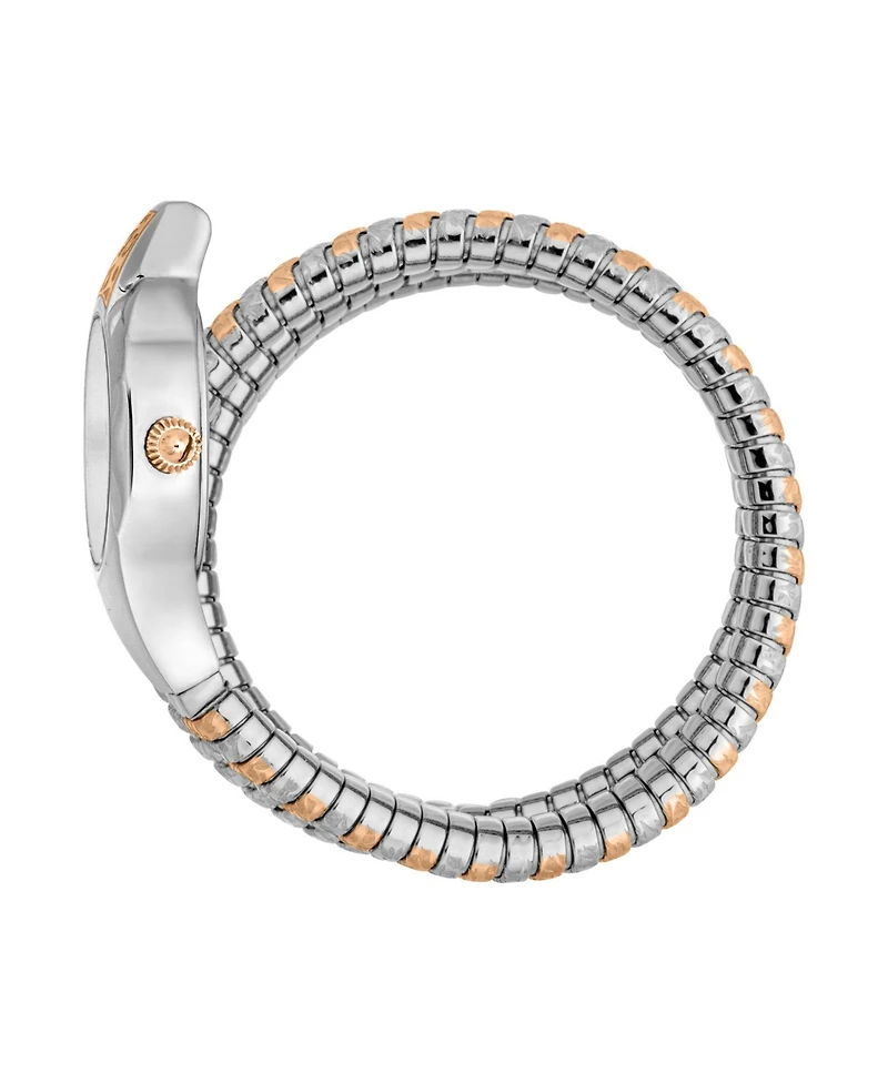 Just Cavalli Women's Reptilia Quartz Two Tone Stainless Steel Bracelet Watch