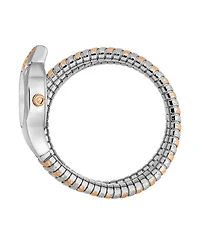 Just Cavalli Women's Reptilia Quartz Two Tone Stainless Steel Bracelet Watch