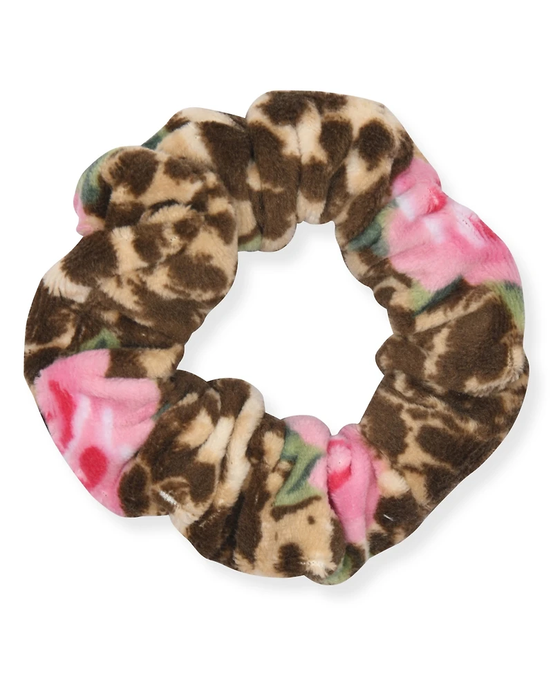 Max & Olivia Girls' 7-16 Milky Print Pajama and Matching Scrunchie, 3-Piece Set