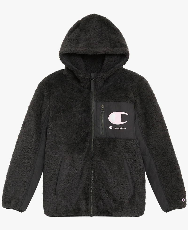 Champion Girls' 4-16 Full-Zip Hooded Sweatshirt