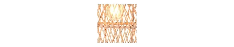 The Artisan & Company Rattan Lotus Orb Pendant Light