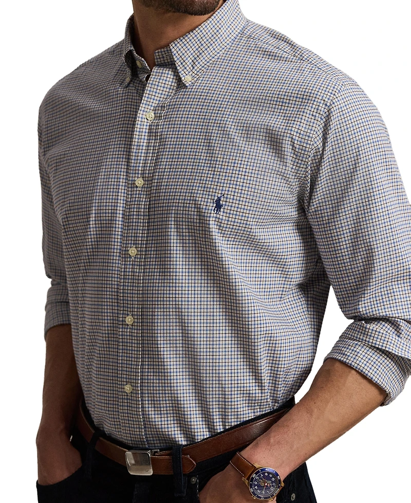 Polo Ralph Lauren Men's Big & Tall Plaid Twill Shirt