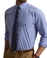 Polo Ralph Lauren Men's Big & Tall Checked Stretch Poplin Shirt