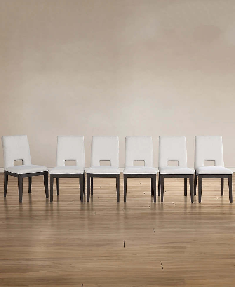 Summit 6-Piece Upholstered Side Chair Set, Macy's Exclusive