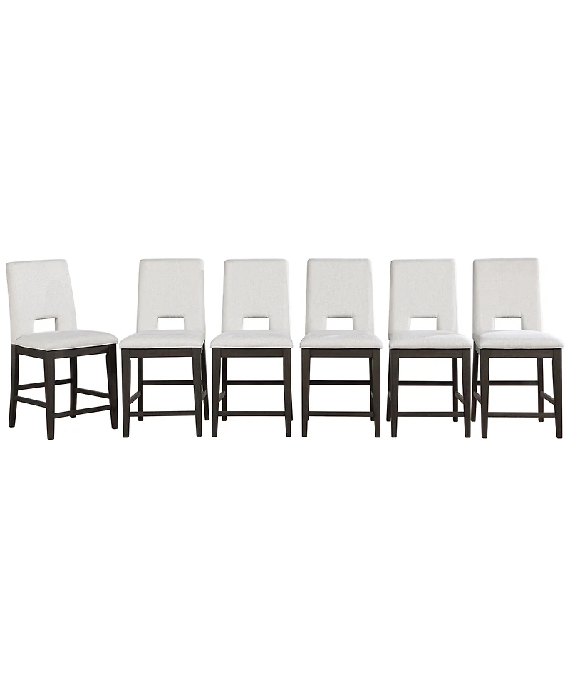 Summit 6-Piece Counter Chair Set, Macy's Exclusive