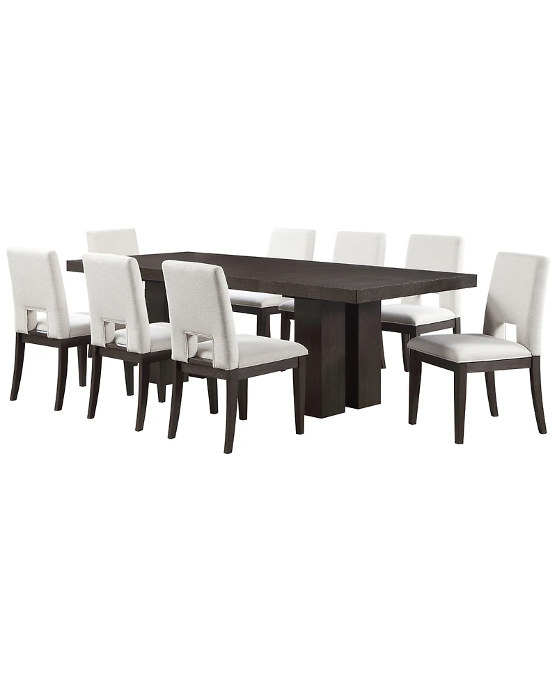 Summit 9-Piece Dining Set (Table & 8 Side Chairs), Macy's Exclusive