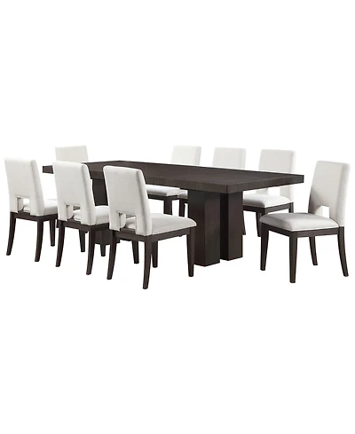 Summit 9-Piece Dining Set (Table & 8 Side Chairs), Macy's Exclusive
