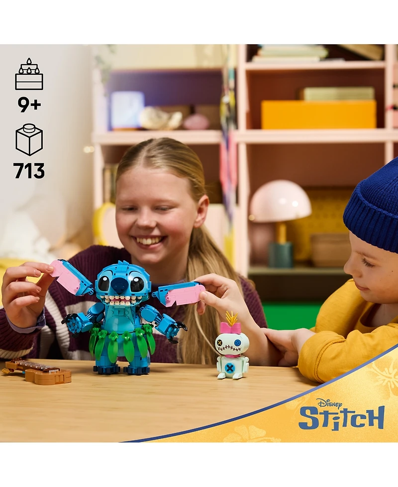Lego Disney Posable Stitch Scrump 43296 713-Piece Building Set, Ages 9+