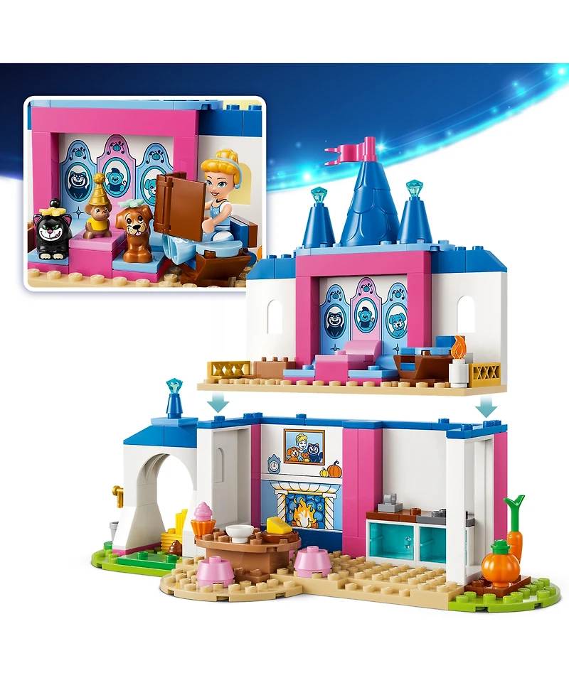 Lego Disney Princess Cinderella Animal Friends Castle 43283 149-Piece Building Set, Ages 4+