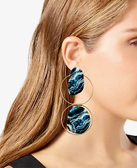 Swanky Designs Soleil Wire Dangle Statement Earrings