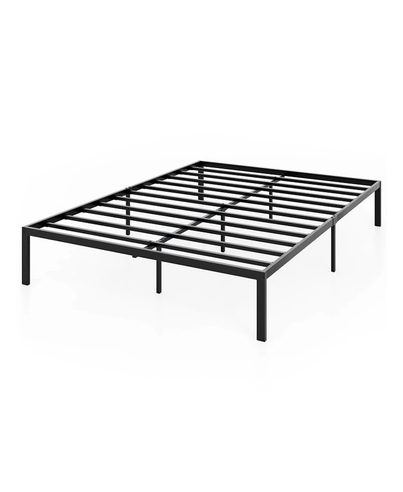 Sugift Full Size Heavy Duty Metal Platform Bed Frame with Reinforced Slat Support