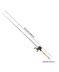 Sugift IM7 Carbon Fiber Baitcasting Rod and Reel Combo 6 Plus 1 Bb 7.0:1 Gear Ratio Cork Handle