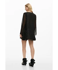 Desigual Women's Short plumeti dress
