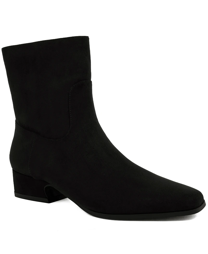 Jones New York Women's Muriel Stacked Zipper Booties
