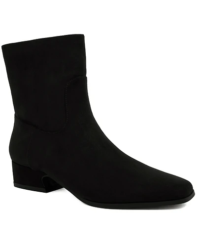 Jones New York Women's Muriel Stacked Zipper Booties