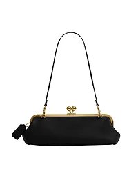 Coach Kiss-Lock Leather Small Frame Handbag 30