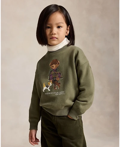 Polo Ralph Lauren Girls' 2T-6X Bear Long-Sleeve Sweatshirt