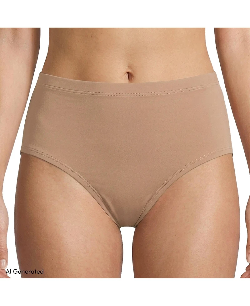 Lands' End Women's Brief True Solutions Light Weight Microfiber Basics 3 Pack Panties