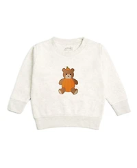 Sweet Wink Big Boys Pumpkin Teddy Bear Patch Sweatshirt