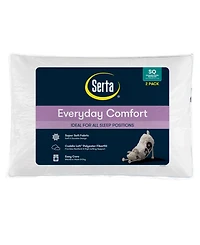 Serta Everyday Comfort 2-Piece Pillow Set, Standard/Queen