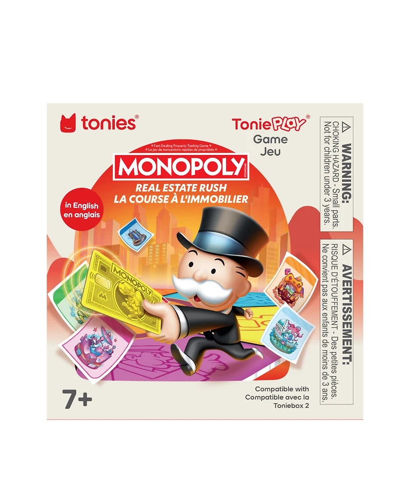 Tonies Tonieplay Monopoly Real Estate Rush Problem-Solving Board Game, Ages 7+