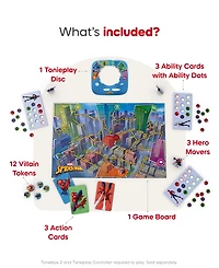 Tonies Tonieplay Marvel Spider-Man Neighborhood Hero Board Game, Ages 7+