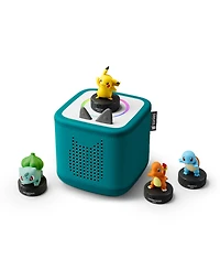 Tonies Toniebox 2 Pokemon Bundle Screen-Free Interactive Audio Storybox 4-Piece, Ages 5+
