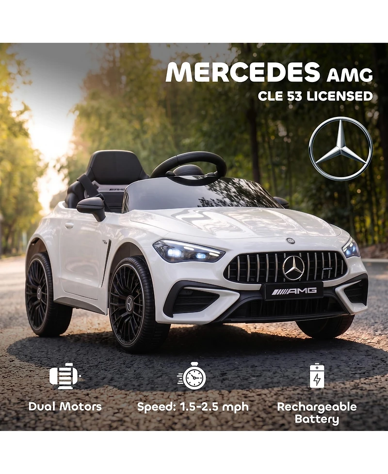 Qaba Licensed Mercedes Amg Cle 53 Electric Car for Kids with Remote,