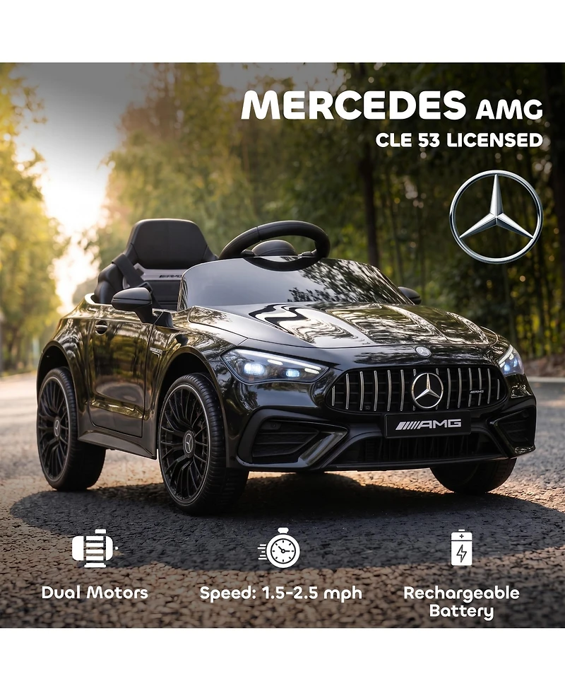Qaba Licensed Mercedes Amg Cle 53 Electric Car for Kids with Remote,