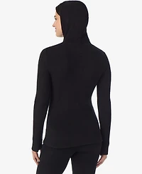 Cuddl Duds Women's Long-Sleeve Thumbhole Half-Zip Hoodie