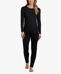 Cuddl Duds Women's Climatesmart Pullover Long-Sleeve Crewneck Top
