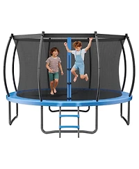 Sugift Recreational Trampoline With Enclosure Net Thickened Pad Astm Approved Max 400 lbs