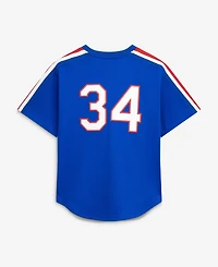 Mitchell Ness Men's Nolan Ryan Royal Texas Rangers Big Tall Cooperstown Mesh Batting Practice Jersey