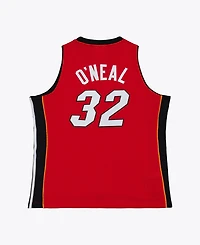 Mitchell Ness Men's Shaquille O'Neal Red Miami Heat 2005-06 Swingman Jersey