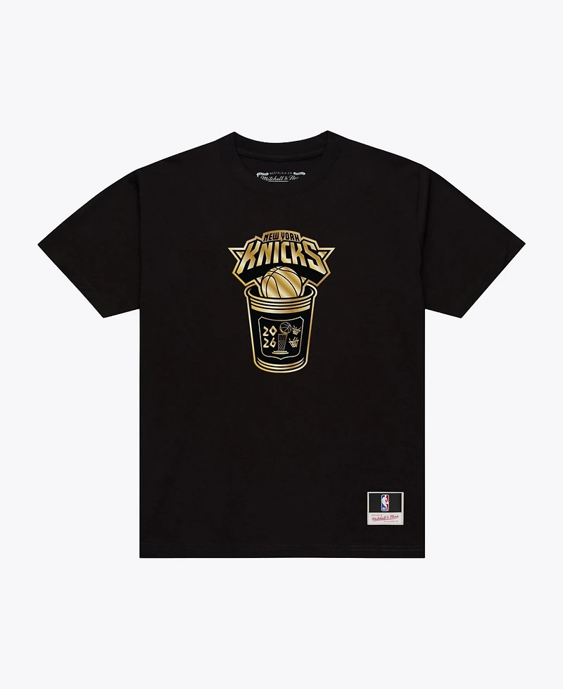 Mitchell & Ness Men's New York Knicks 2026 Nba Finals Champions Gold Coffee Cup T-Shirt