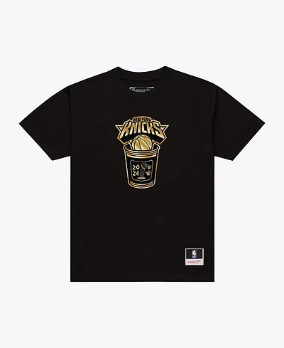 Mitchell & Ness Men's New York Knicks 2026 Nba Finals Champions Gold Coffee Cup T-Shirt